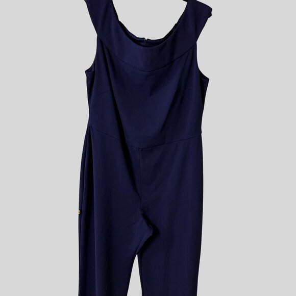 Connected Apparel Size 16 Scoop Neckline  Professional Jumpsuit Zipper Closure - Picture 3 of 16